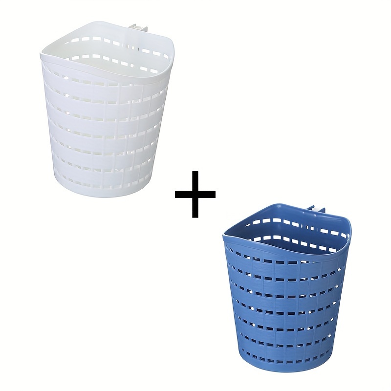 Plastic Home Storage Basket Hanging Shower Basket With Hook For