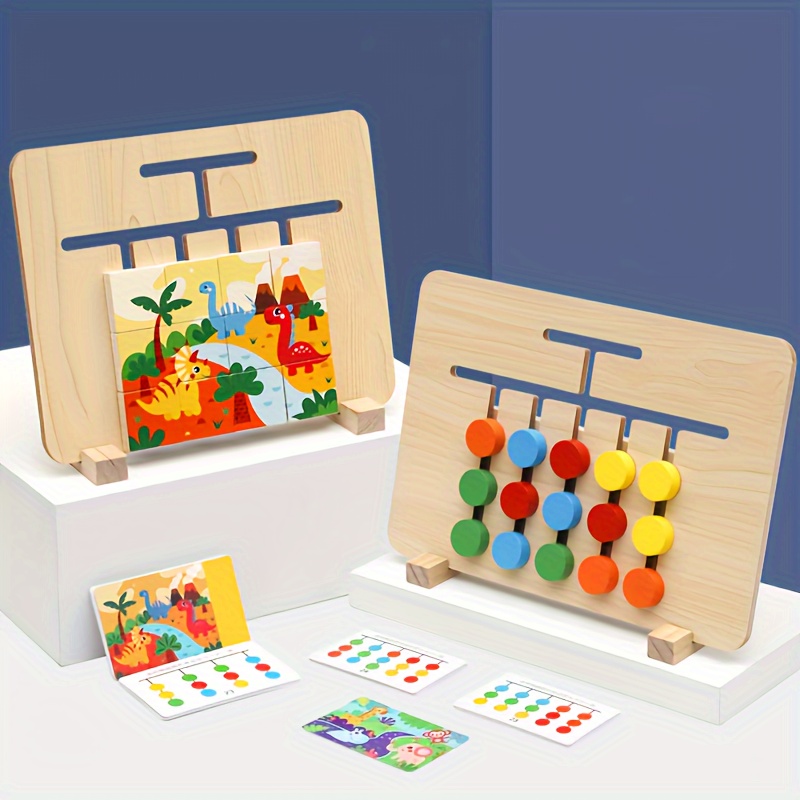 Montessori Lernspielzeug Schiebepuzzle Farbe & Form Puzzle, Passende  Denksportaufgaben Logikspiel Frühe Bildung Holzspielzeug Für Kinder, Mobile  Spielzeuge Geburtstagsgeschenke Für Kinder, Sparen Sie Geld Bei Temu