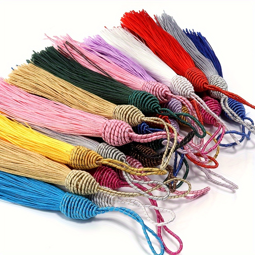5Pcs / Lot 15cm Colorful Tassel Fringe for DIY Crafts and Jewelry