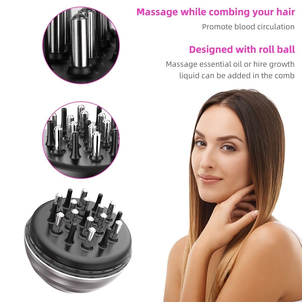 1pc Scalp Massager Shampoo Brush With Rolling Ball Manual Head Scalp  Massage Brush Wet Dry Scalp Massager Relaxed Cleans Hair Roots And Stimulates  Hair Growth Comb For Men Women - Health &