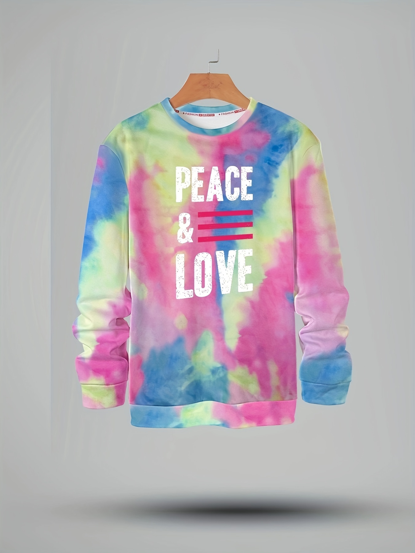 sweatshirt crewneck peace and love