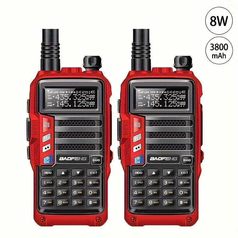 2023 Baofeng UV-9R Plus Waterproof IP68 Walkie Talkie 10W High Power CB Ham  50 KM Long Range Portable Two Way Radio for Hunting