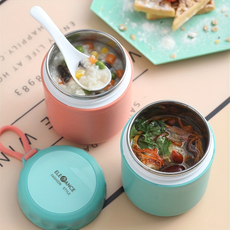 Stainless Steel Insulated Food Jar - Thermal Lunch Box For Soup, Porridge,  And More - Microwave Safe - Perfect For School Students, Office Workers,  And Travel - Kitchen Gadget And Accessory - Temu