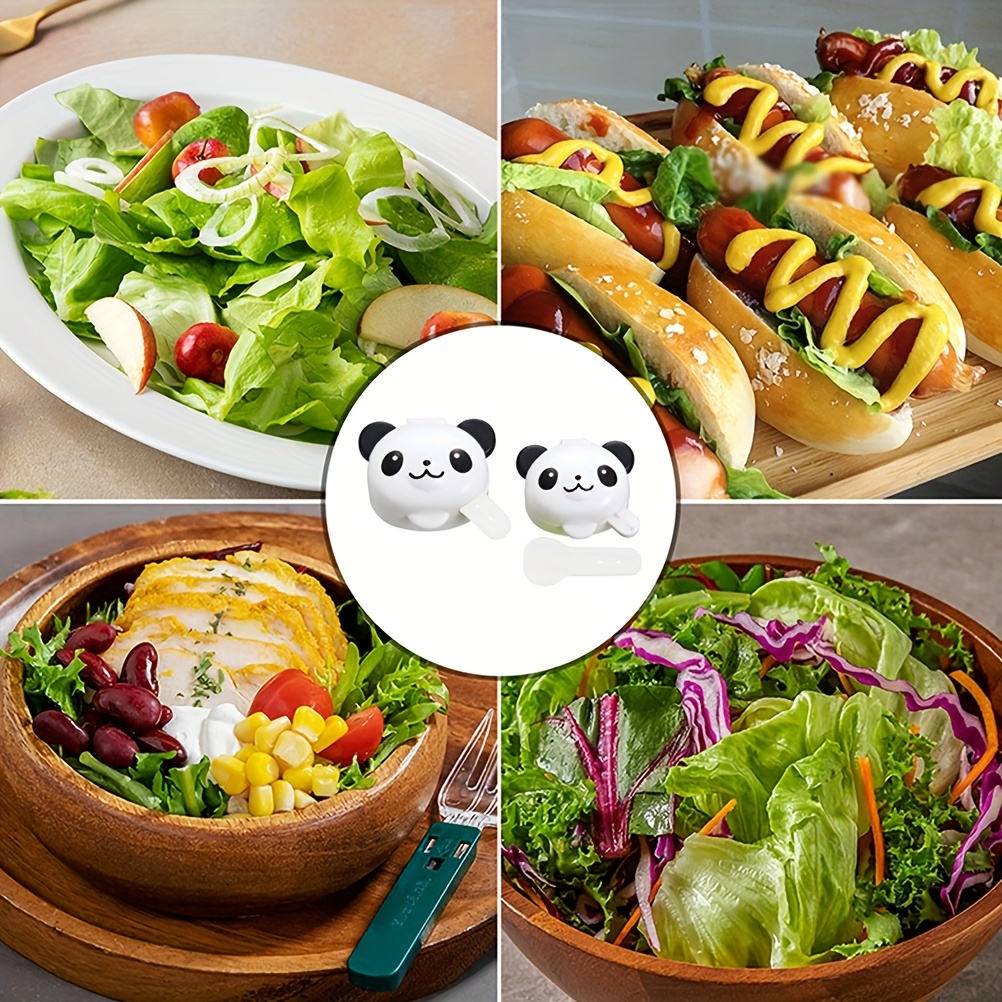 Condiment container bento box lunch accessories mini sauce box cartoon  animal panda suitable for children's lunch