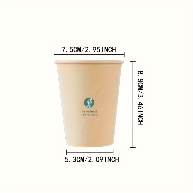 Disposable Coffee Cups With Lids,, Thickened Paper Cup, Perfect For Hot And  Cold Drinks, For Home Parties, Picnic, Bbq, Travel, Wedding, Christmas And  Any Festivals, Kitchen Supplies - Temu