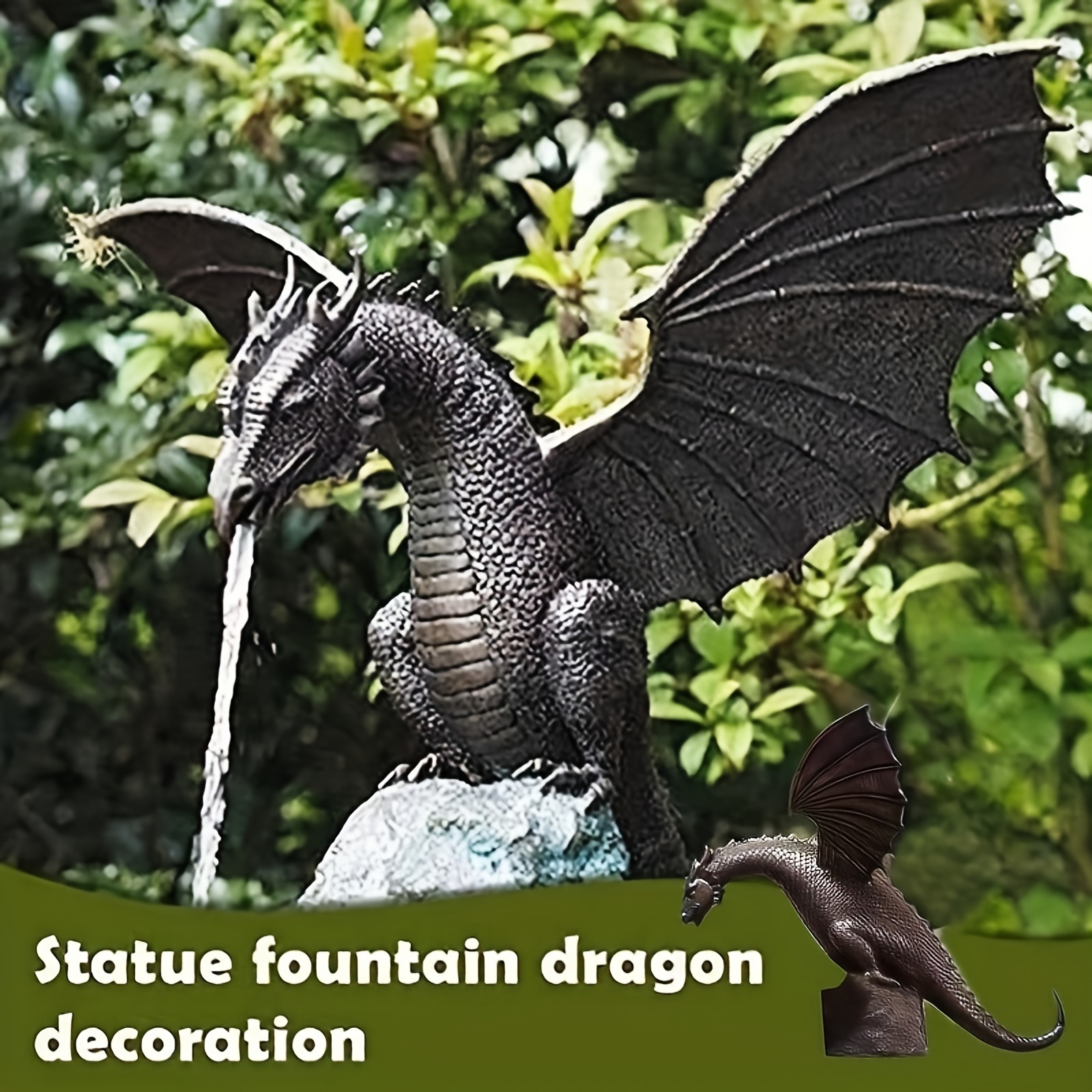 Dragon Elf Figurines Fountain Yard Decor Lawn Ornaments - Temu