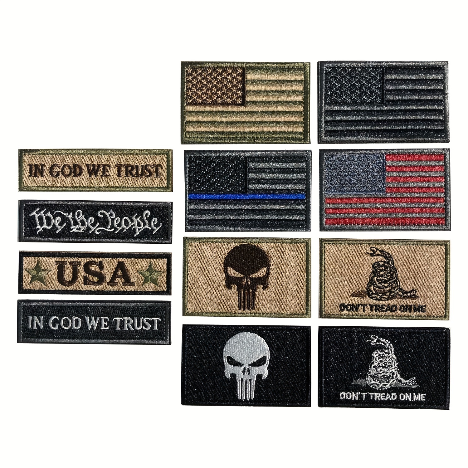 Mexican American Flag Patches, USA Patriotic