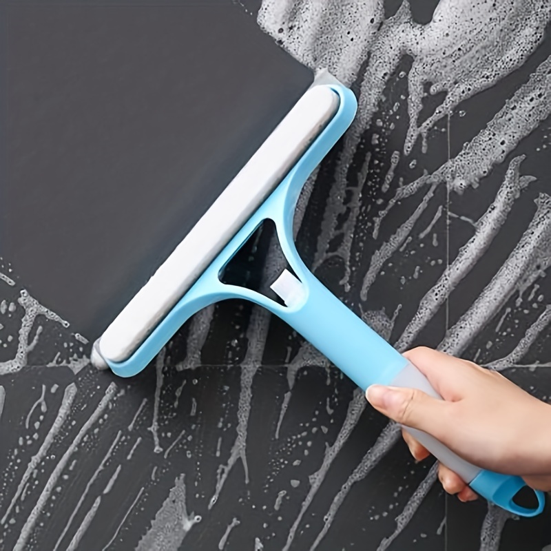 1pc Glass Scraper Water Wiper And Cleaning Brush Multi-functional Window  Cleaning Tool For Home