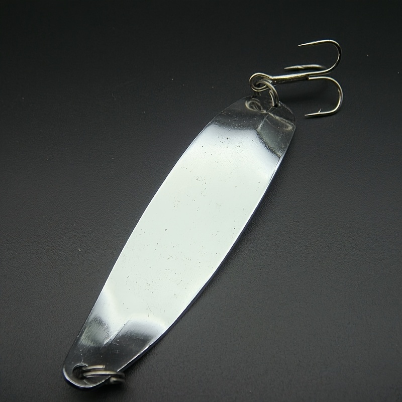1pc Silver Spoon Sequin Fishing Lure Effective Metal Bait - Temu