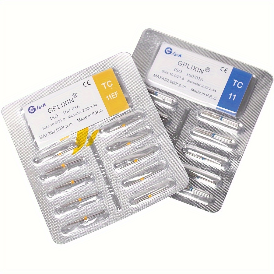 10pcs Diamond Dental Double Polishing Needles