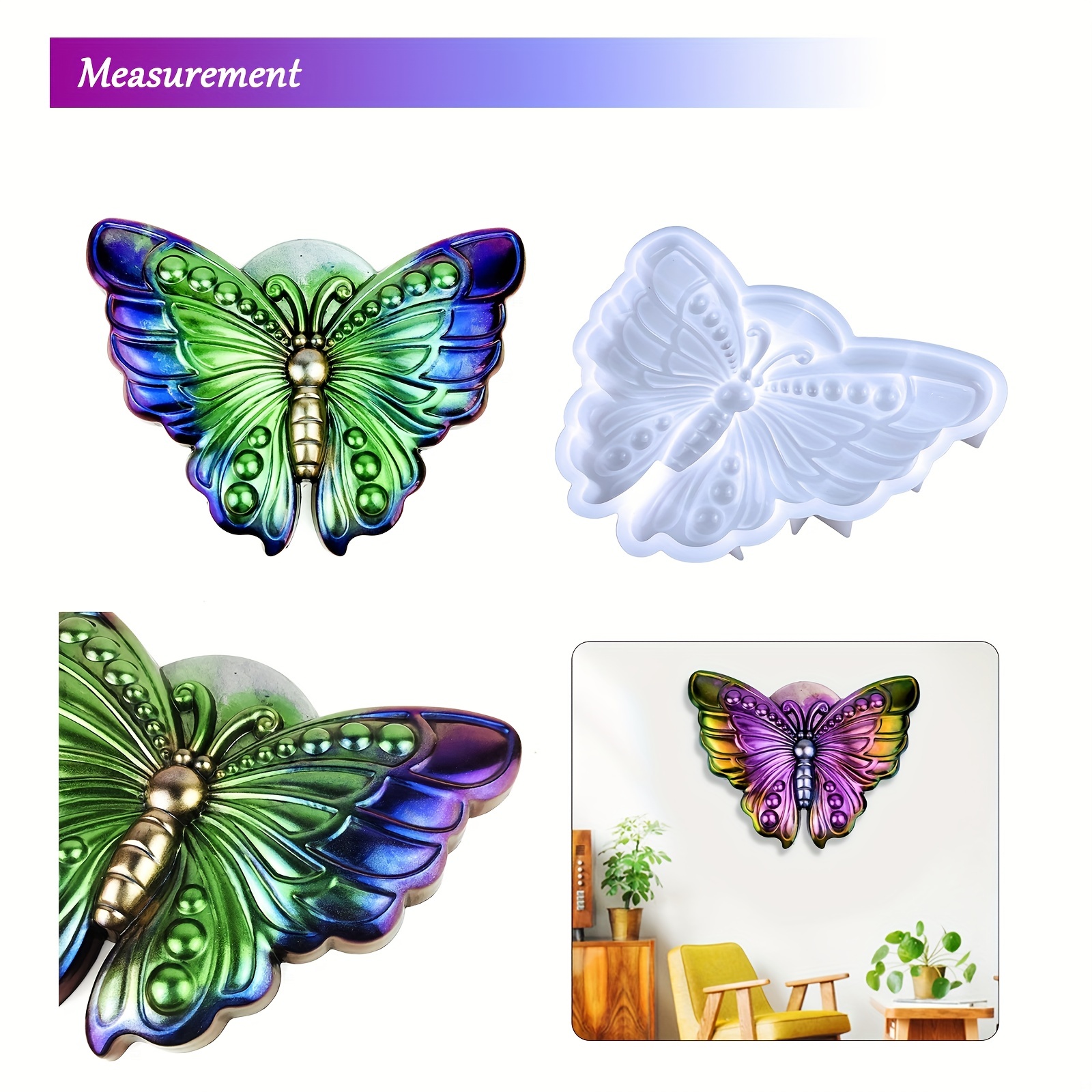  Skull Butterfly Molds Butterfly Resin Mold Silicone : Arts,  Crafts & Sewing