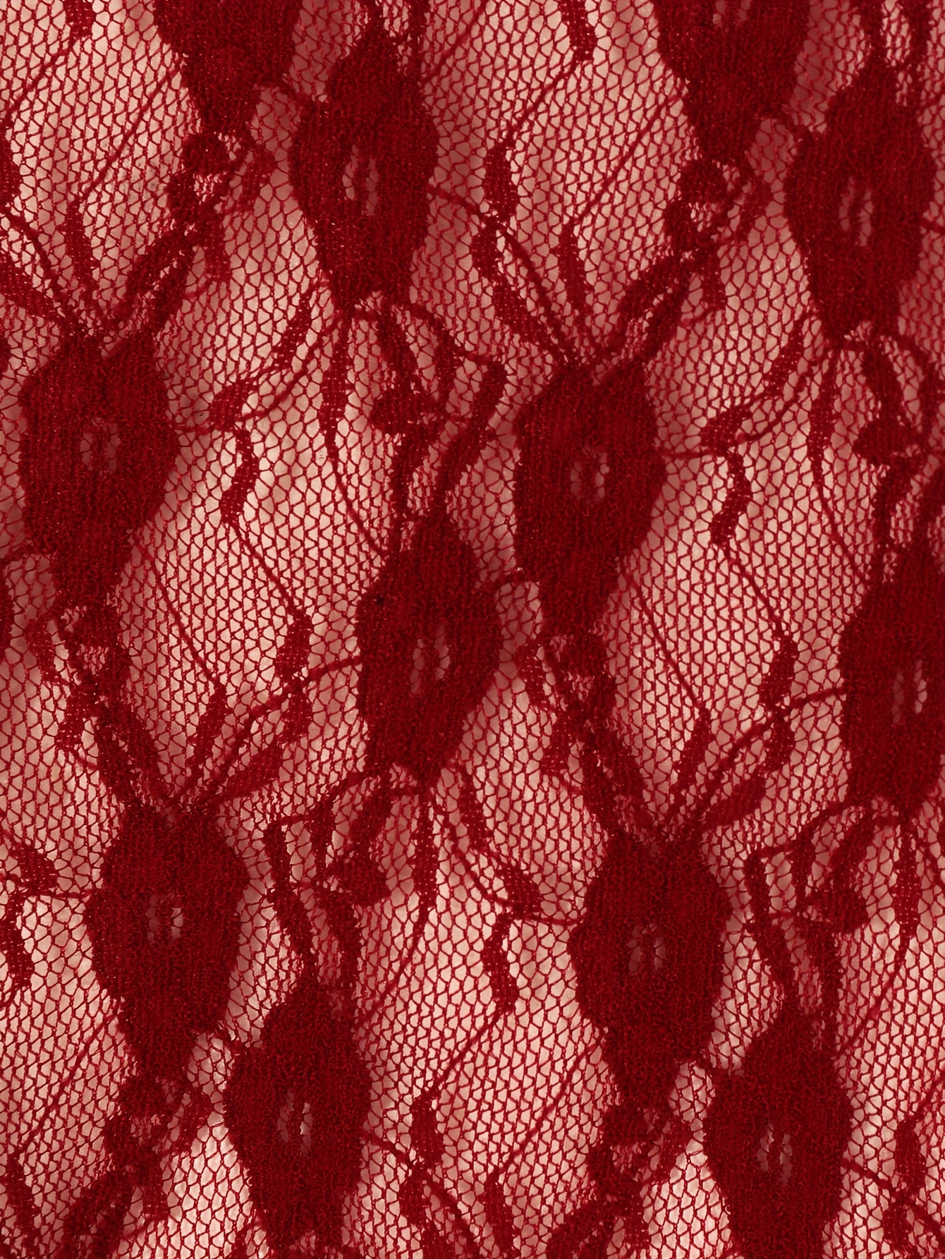 Stretch Lace Fabric Red