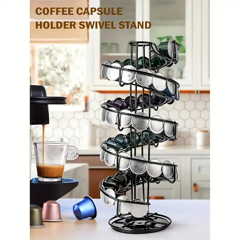 1pc Pod Stands, K Cup Halter, Kaffeepadhalter für Theke, Rotierender K Cup  Organizer, Kaffeepad-Aufbewahrung für Kaffeehaus-Desktop-Büro und Küche
