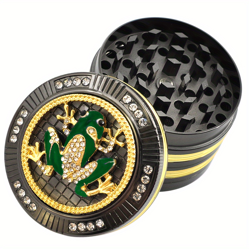 Four layer Iridescent Zinc Alloy Herb Grinder Manual Tobacco - Temu