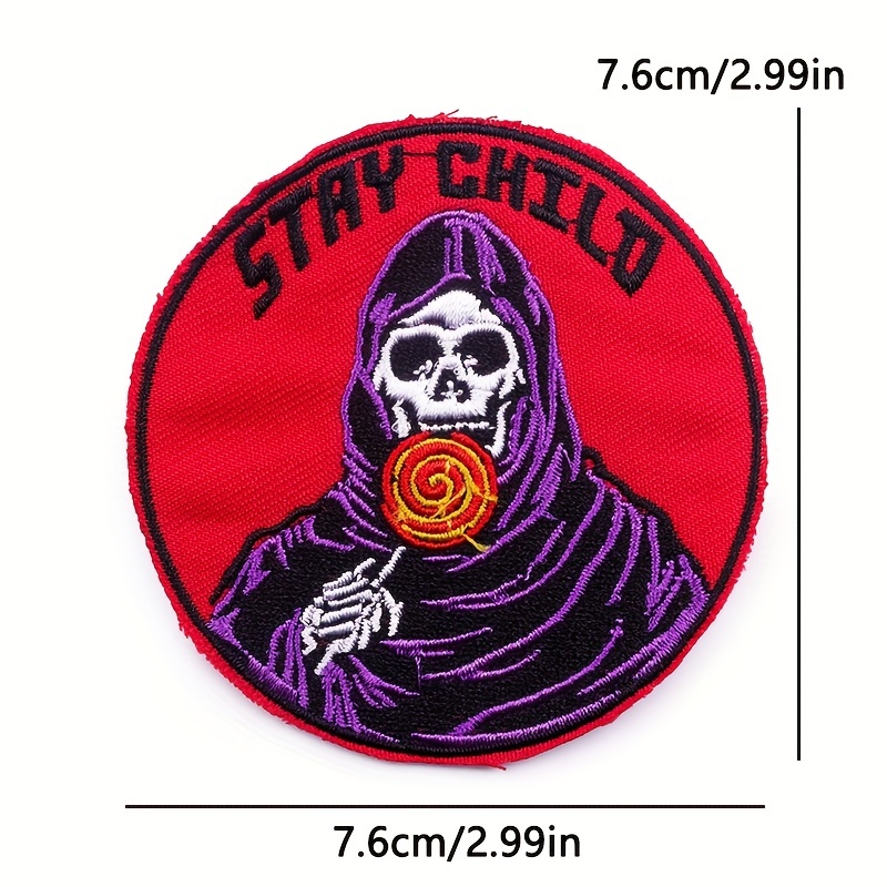 Punk Skull Patches Y2k Iron On Patches For Clothing Diy - Temu