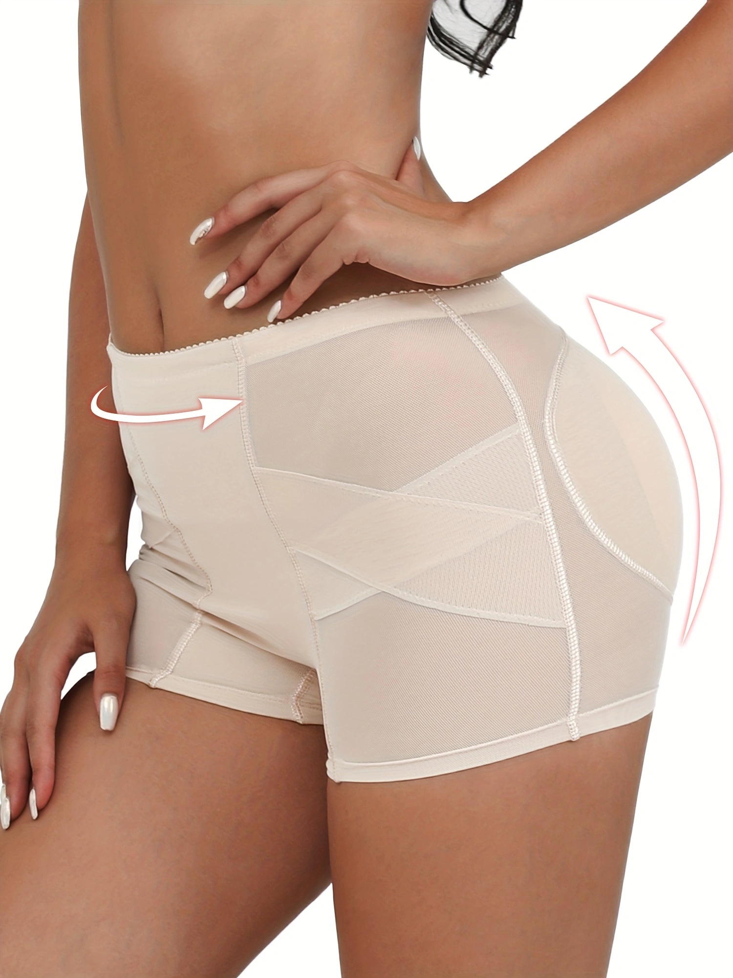 Biwiti Womens Seamless Butt Lifter Padded Panties Enhancer