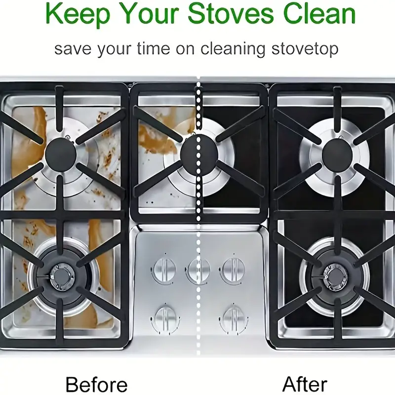 Gas Range Stove Top Burner Protectors, Thickness Stove Top Covers For Gas  Burners, Non-stick Stovetop Protector Liner Cover Reusable Dishwasher Safe,  - Temu New Zealand