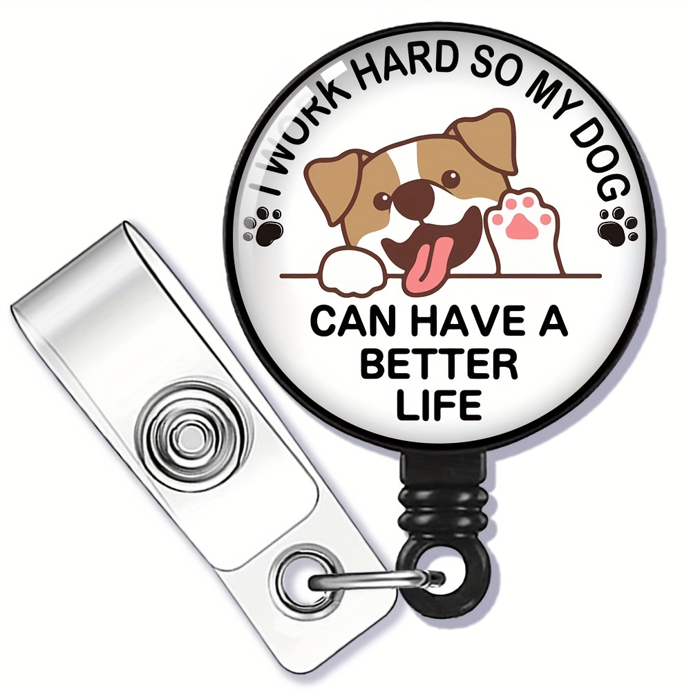 Zbbfsscb Work Hard Dog A Better Life Foxhound Nurse Badge - Temu