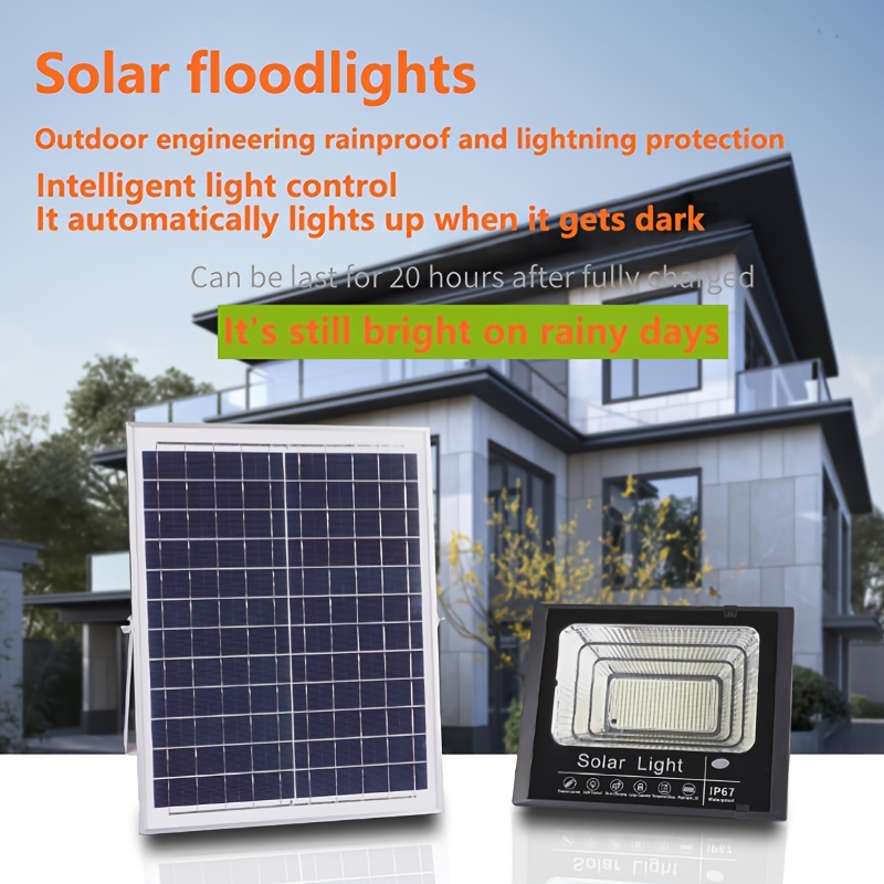 FMART Panel solar para 6 focos solares inteligentes