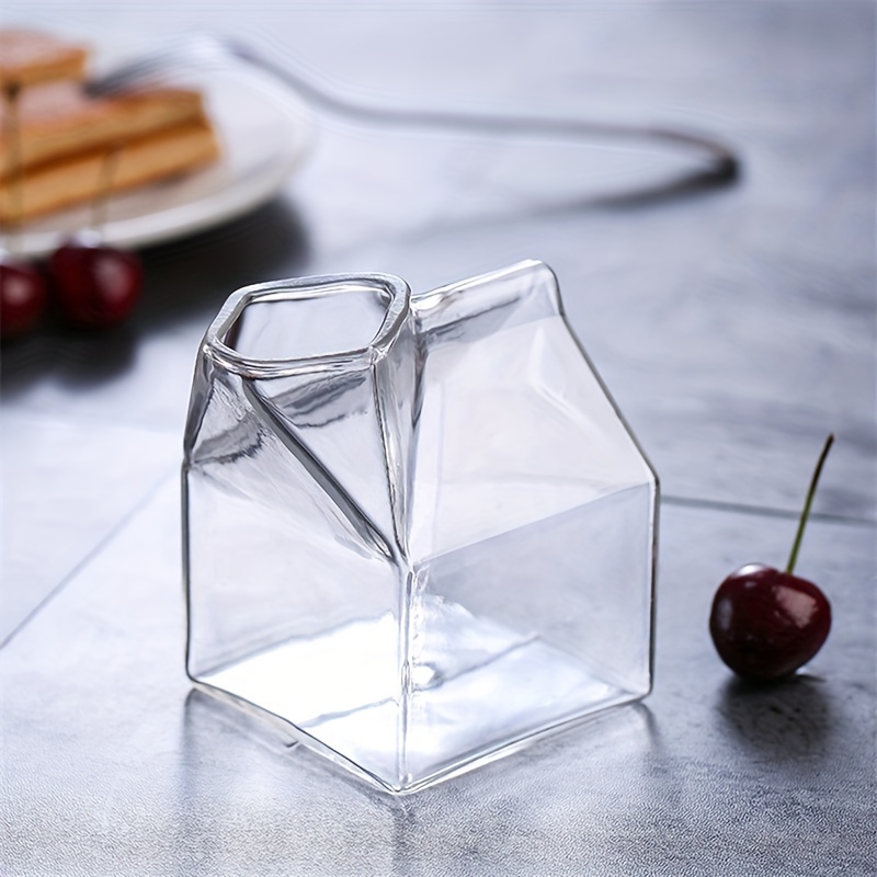 Premium Glass Milk Carton: Unique & Durable Beverage Container - Luxus Heim