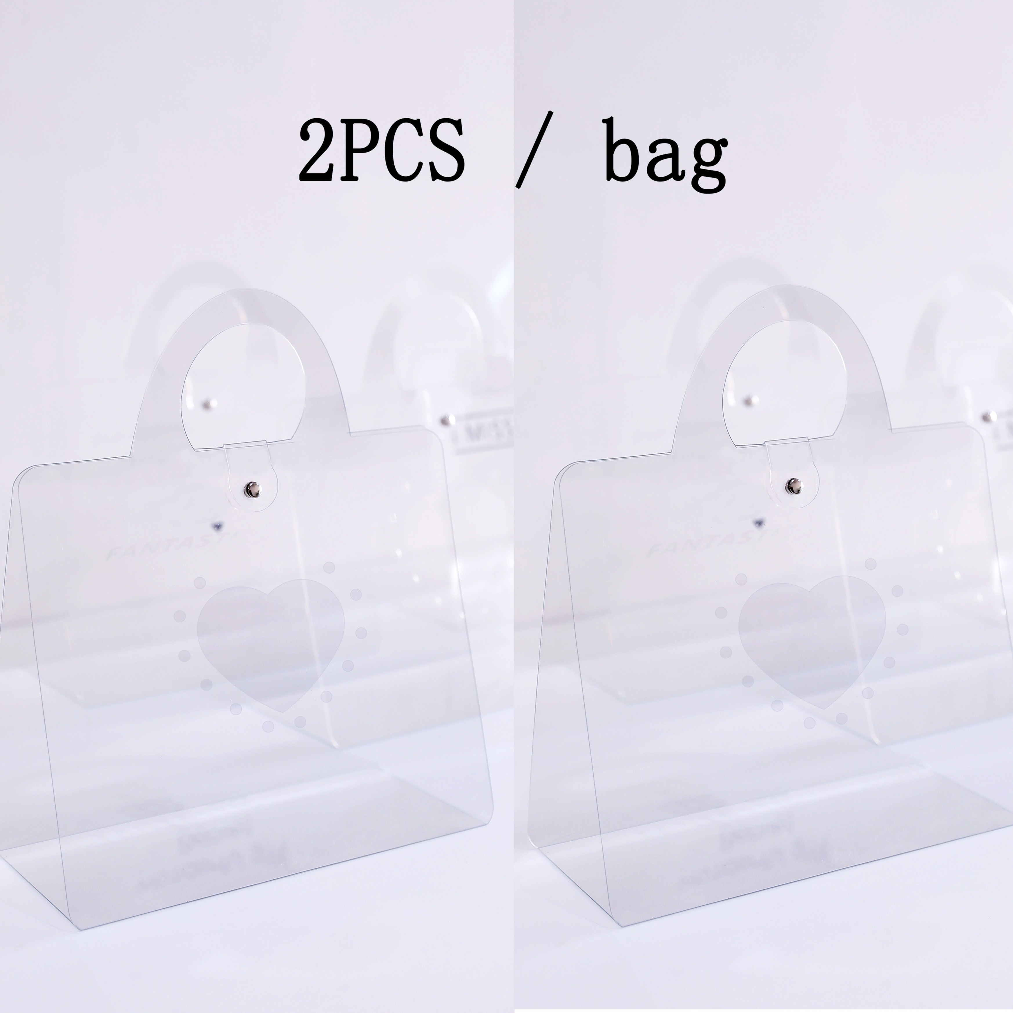 1pc PVC Packing Bag Clothing Shopping Bag Transparent Tote Bag