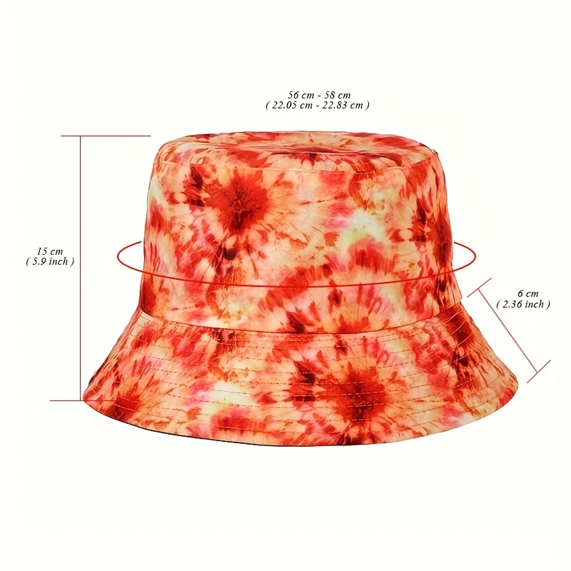 Vintage Men's Bucket Hats - Orange