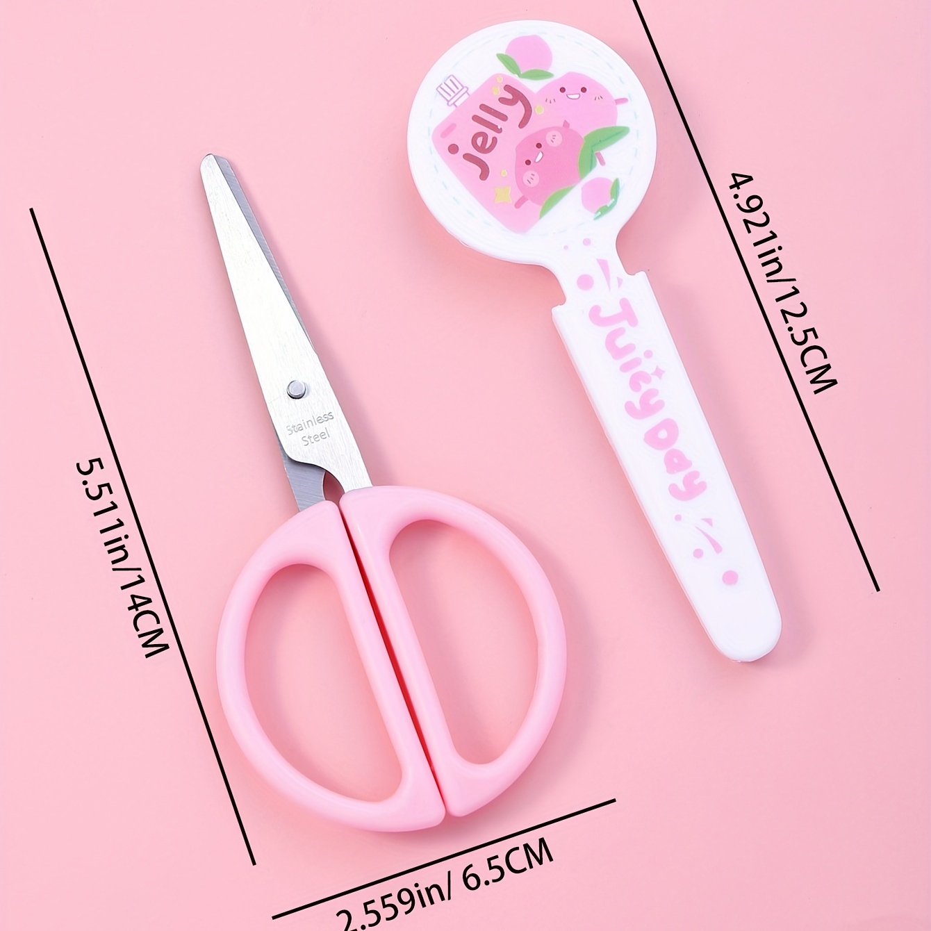 1pc Stainless Steel Child Safety Scissors