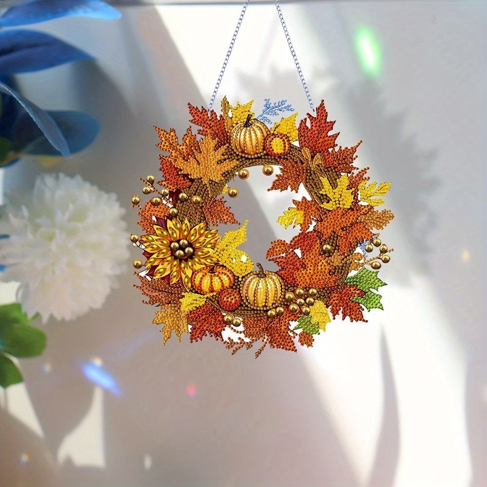 Daiyi Diamond Painting Hanging Decoration autumn Pumpkin - Temu