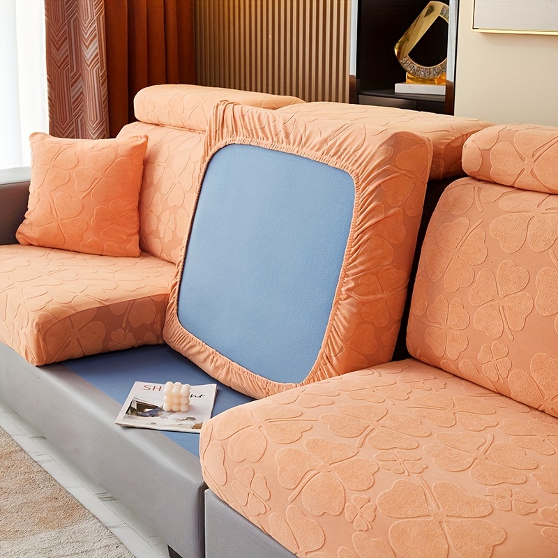 Funda de cojín para asiento de sofá, protector impermeable para muebles,  elástico, lavable, extraíble en forma de L, funda para sofá para el hogar