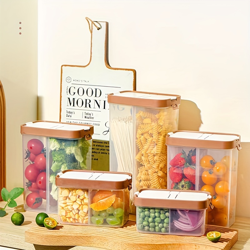 Simple Gourmet Cereal Containers Storage Set - 3 Airtight Dry Food Bins  with Lid