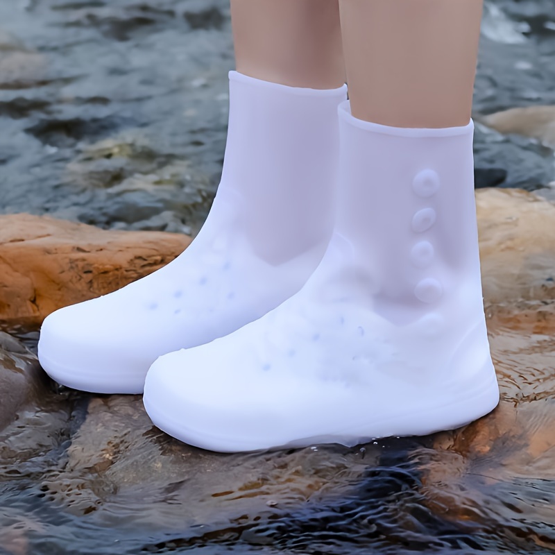 2 Pares De Cubrezapatos Desechables Para La Lluvia, Impermeables Y  Antideslizantes, De Plástico Transparente Grueso Y Resistente Al Desgaste  Para Uso Al Aire Libre - Temu Chile