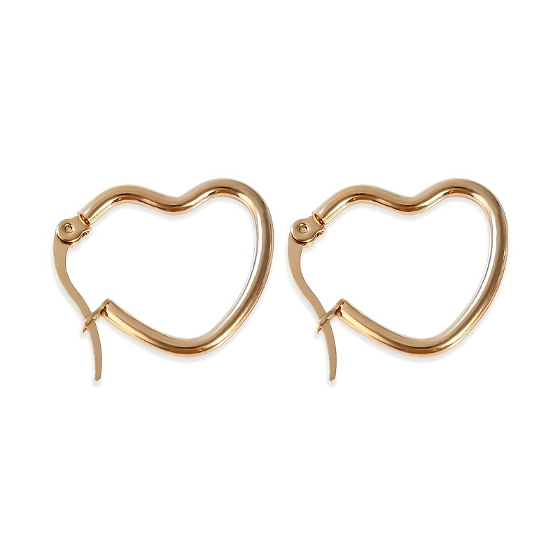 Love Letter Hoop Earrings Romantic O Shape Pure Color Earrings Lightweight  Ear Jewelry Decoration Valentines Day Gifts - Jewelry & Accessories - Temu