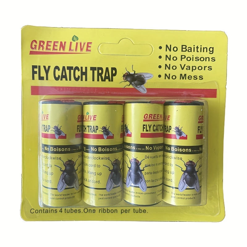 Indoor Hanging Fly Traps Ribbon Tape Household Pest Control - Temu