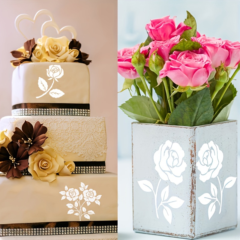 Cake Decorating Stencils Floral Wedding Cake Stencils - Temu United Arab  Emirates