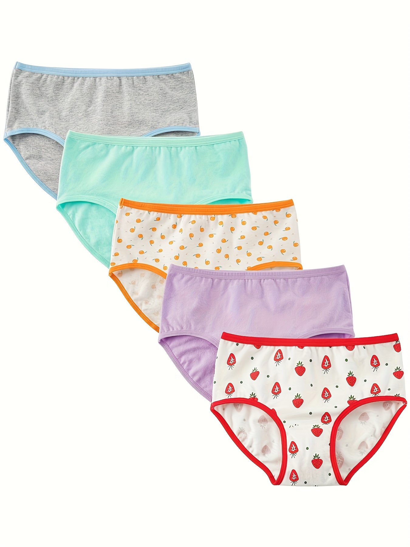 Toddler Girls Underwear 95% Cotton Soft Breathable Random - Temu