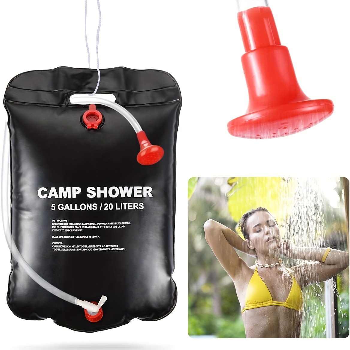 Duchas Solares Acampar 40l Agua Caliente Bolsa Ducha - Temu Chile