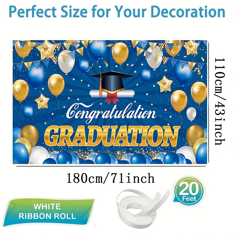 2023 Class Graduation Backdrop Photography Bachelor - Temu