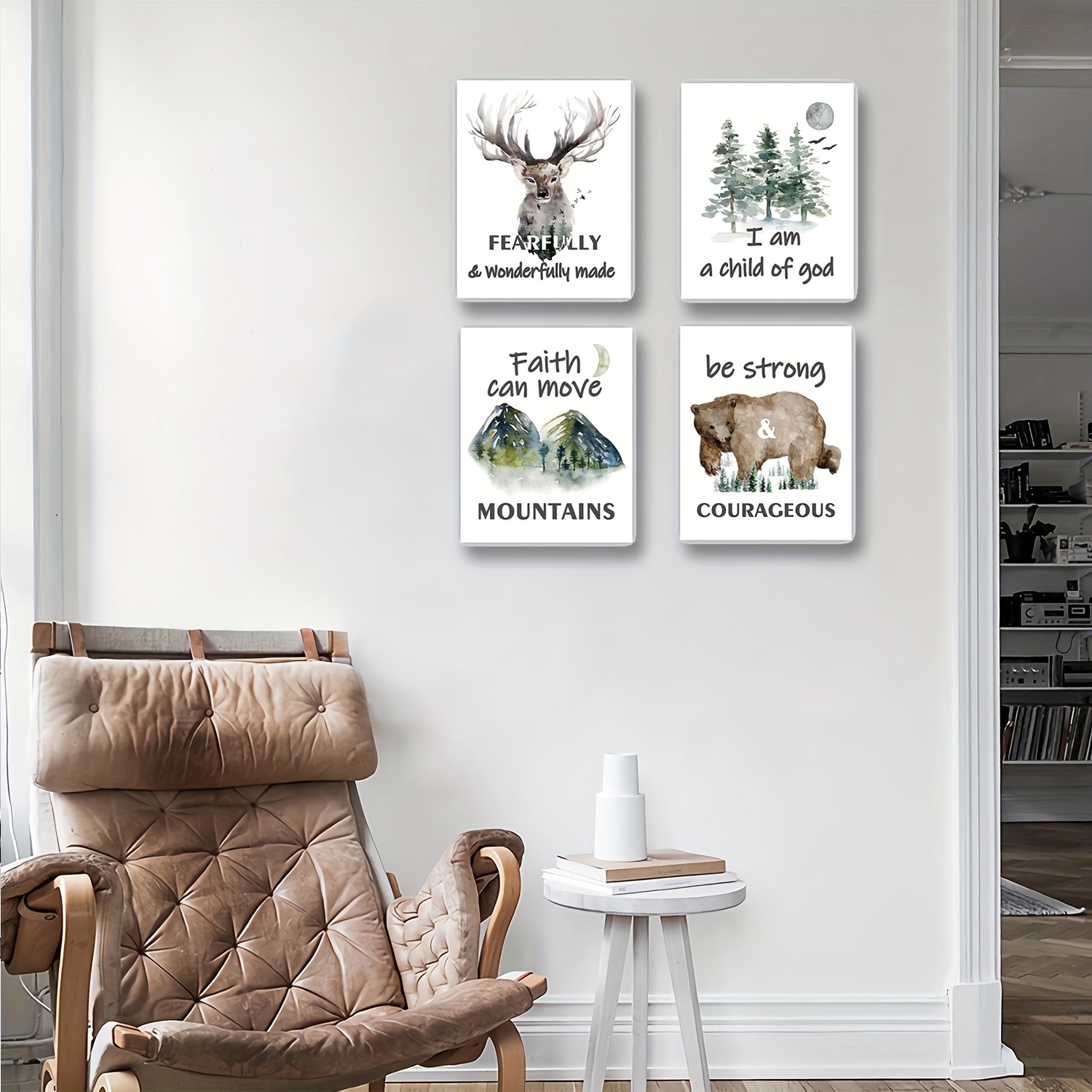 Affiche Poster Aquarelle  Dans la forêt / Les animaux