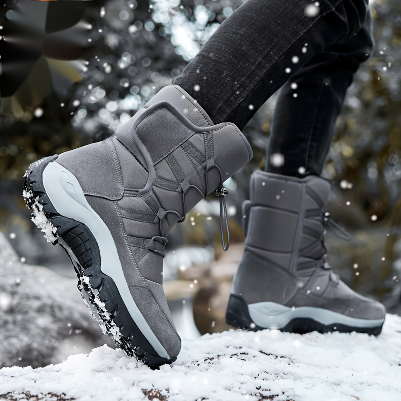 Bottes Neige Hommes Chaussures Thermiques D'hiver Bottes - Temu France