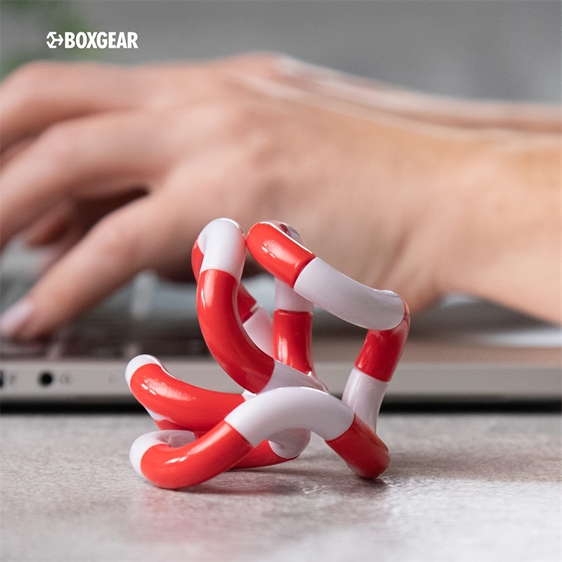 6pcs Multicolor Squeeze Twist Chain Decompression Toys