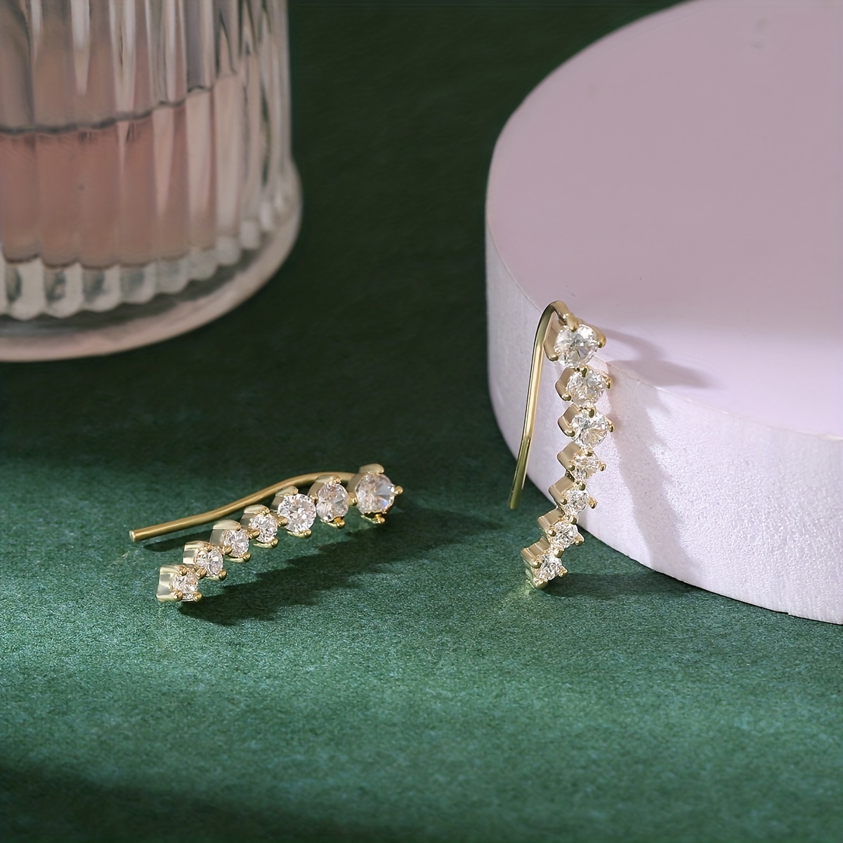 7pcs Zirconia Bridal Ear Studs Set
