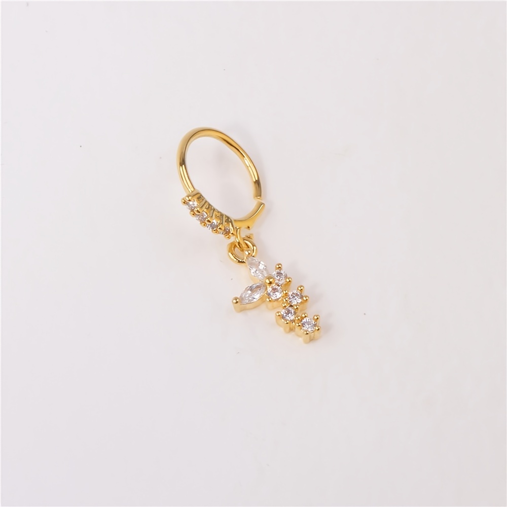 Nose stud 18K CRYSTAL