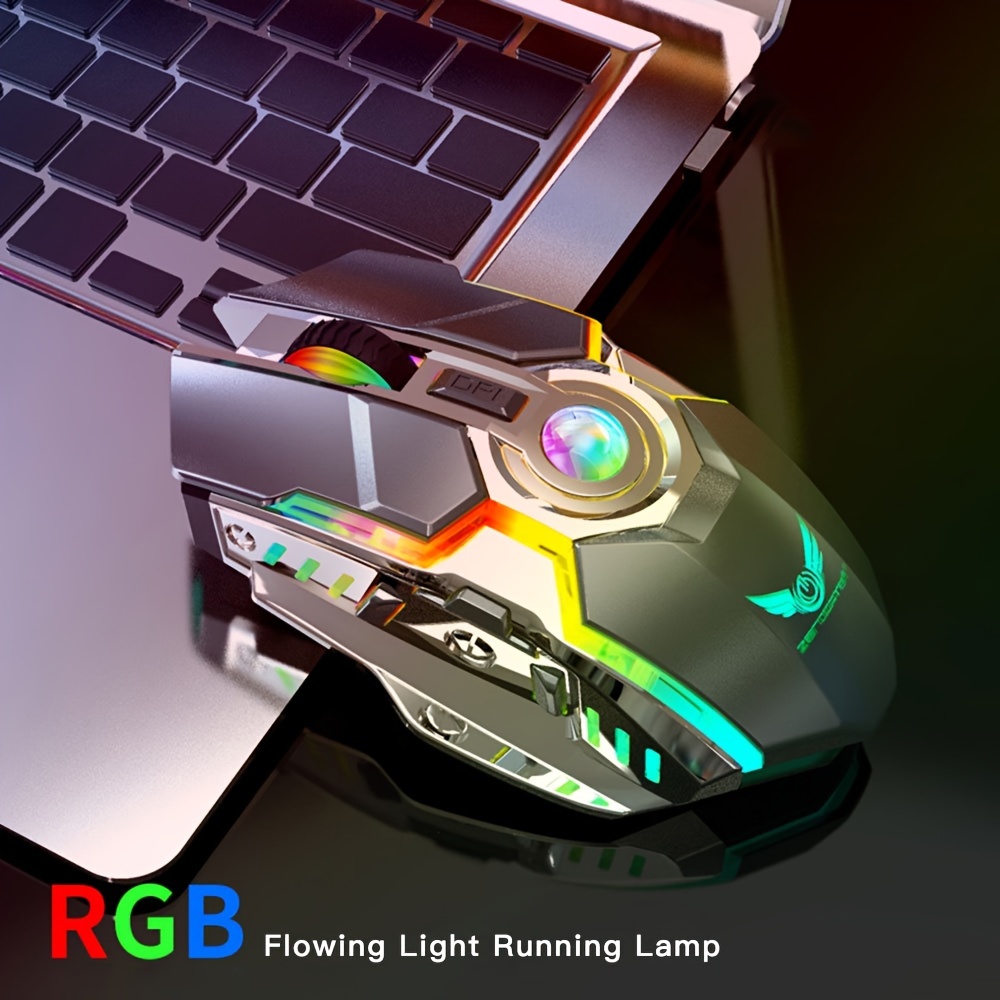 BENGOO Gaming Mouse Wired, Ergonomic Gamer Laptop PC USB Optical Computer  Mice with RGB Backlit, 4 Adjustable DPI Up to 3600, 6 Programmable Buttons