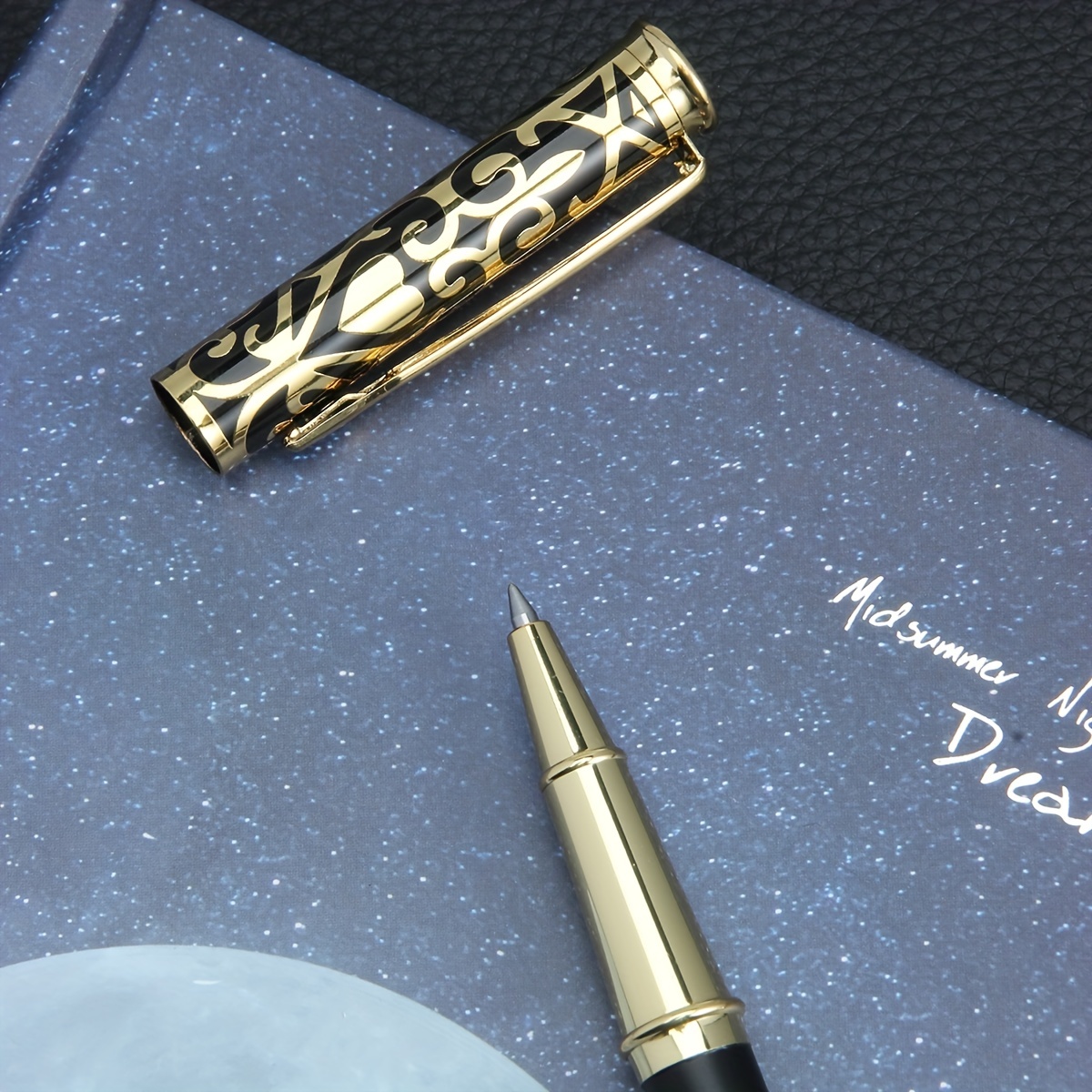 Lacquer Rollerball Pen Stunning Luxury Pen With Golden - Temu