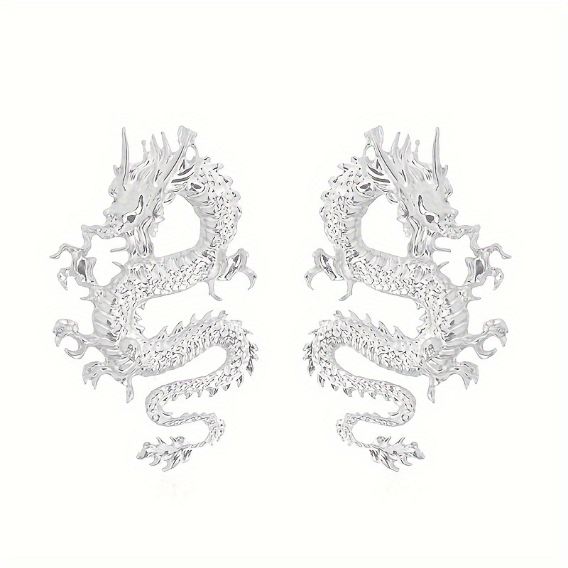 Dragon on sale silver earrings