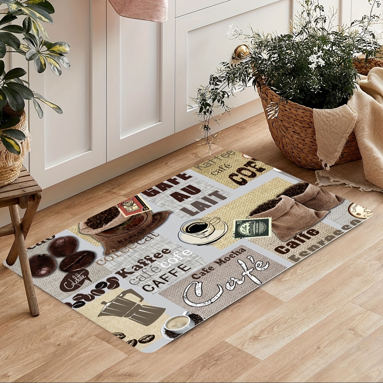 Coffee Cup Printed Kitchen Rug, Anti-slip Absorbent Memory Foam Mat, Soft  Anti-fatigue Kitchen Rug, Runner Rug, Throw Rug For Living Room Bedroom  Balcony, Carpet For Kitchen Home Office Hallway Sink Laundry 