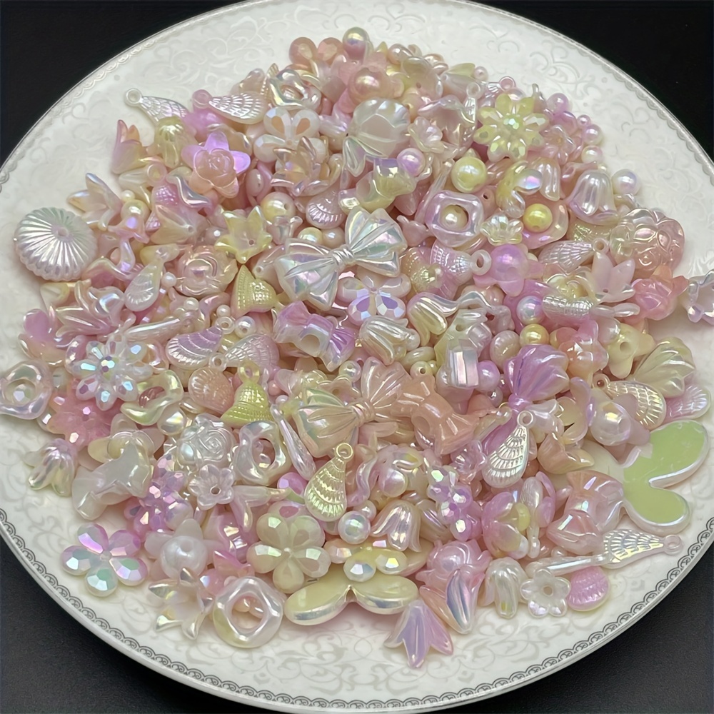 30G Colorful Mixed Bow Flower Shell Shape Loose Beads