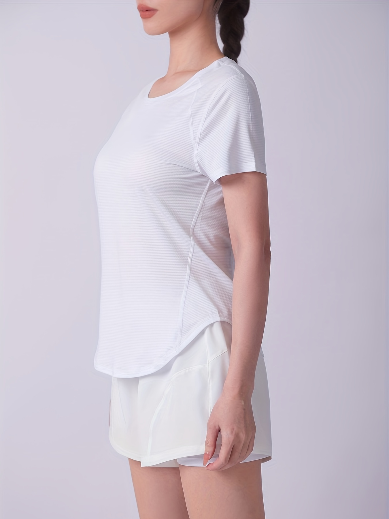 Women's Short Sleeve Running Shirts Breathable Quick Dry - Temu