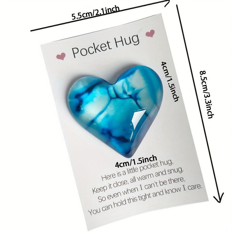 Pocket Hug Heart Card Miss Gift Mini Cute Pocket Hug - Temu