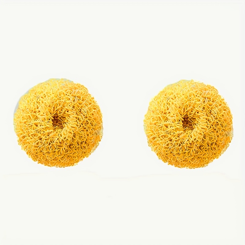 QUETO Brosse de cuisine jaune forme d'oeuf de poussin dessin animé mignon  nano boule de